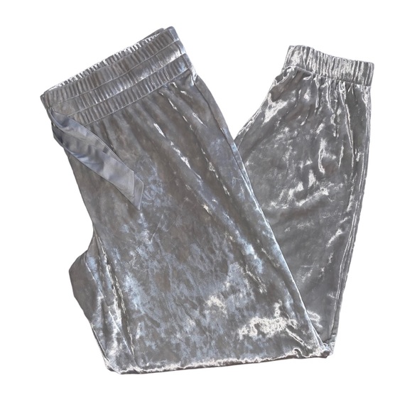 NWOT Victorias Secret Velour Jogger in Grey - Picture 2 of 7